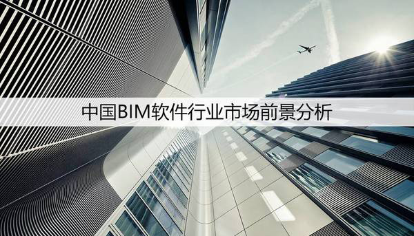 中国BIM软件行业市场前景分析
