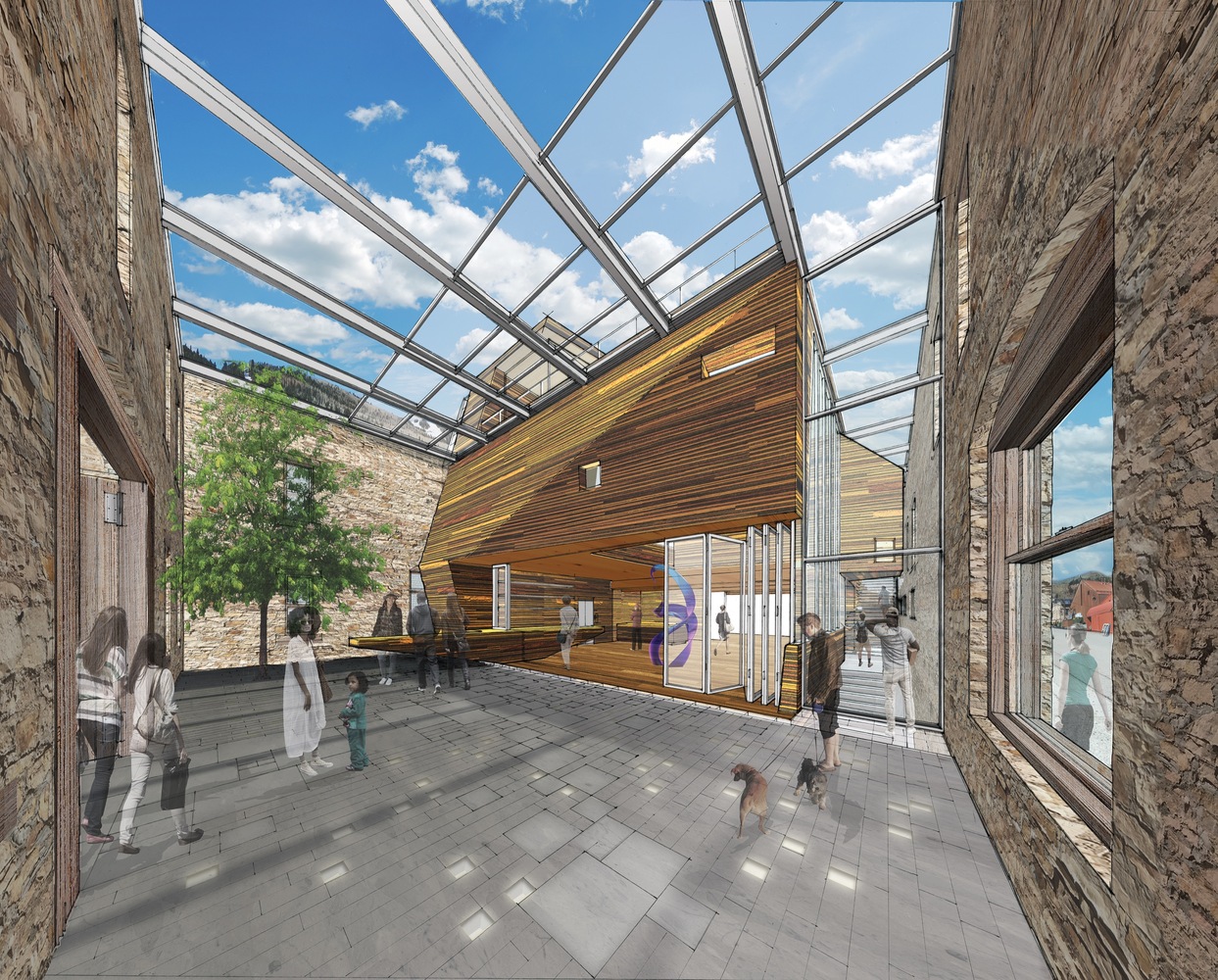 LTL Architects 的木结构赢得科罗拉多州特柳赖德艺术中心竞赛