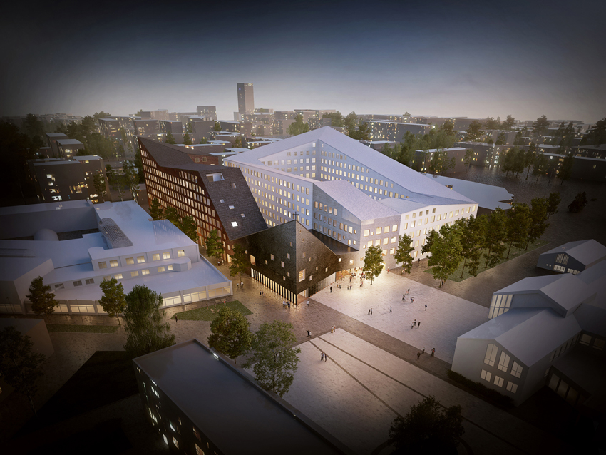 赫尔辛基多功能教堂和社会住房竞赛结果公布，OOPEAA 为其建造地标性建筑