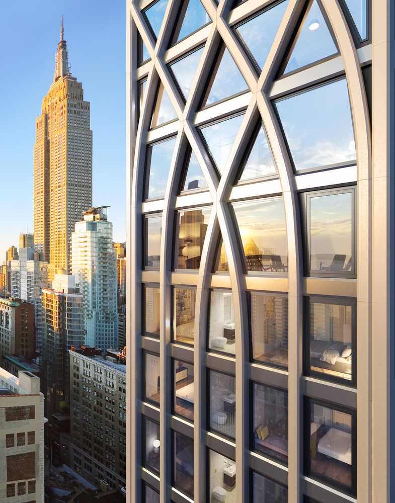 Morris Adjmi 公布纽约超高层住宅设计，将哥特三段式立面完美呈现